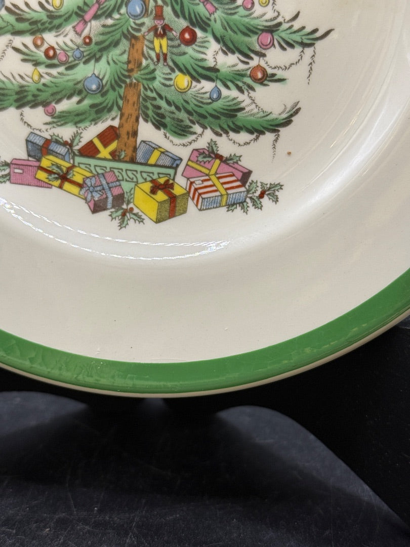 Spode Christmas Tree .5" Bread Plate