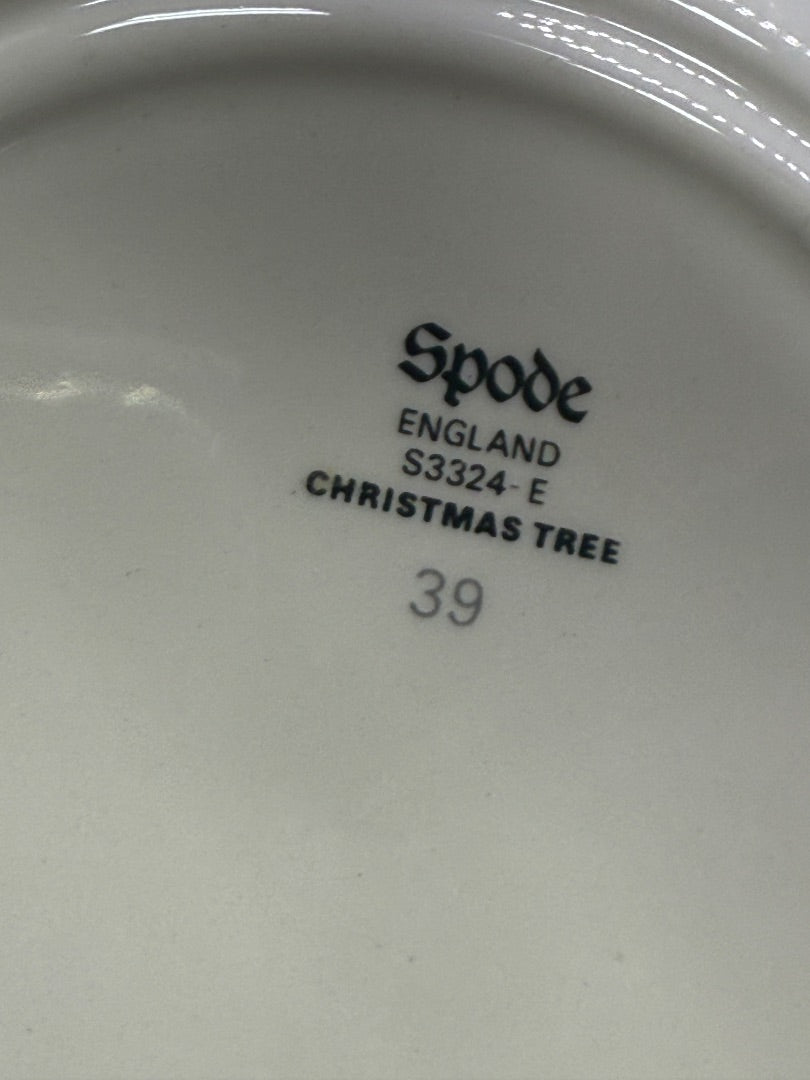 Spode Christmas Tree .5" Bread Plate