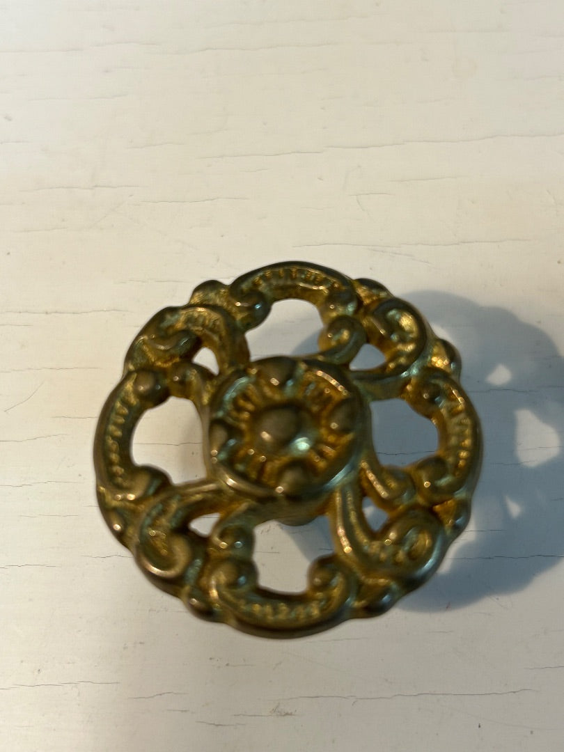 Brass furniture knob