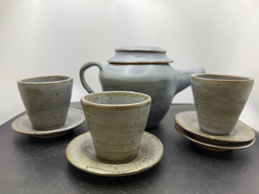 Asian pottery tea set