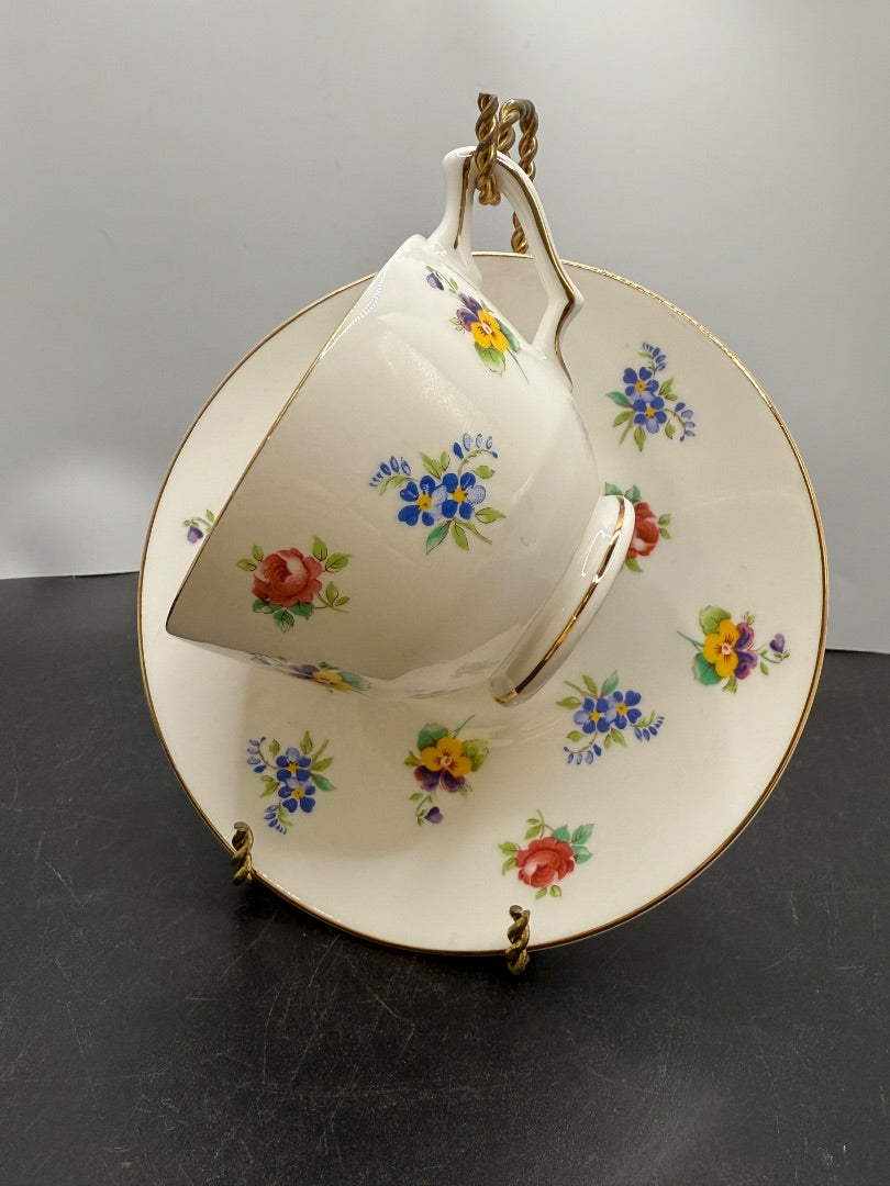 China Teacup and Saucer by Staffordshire
