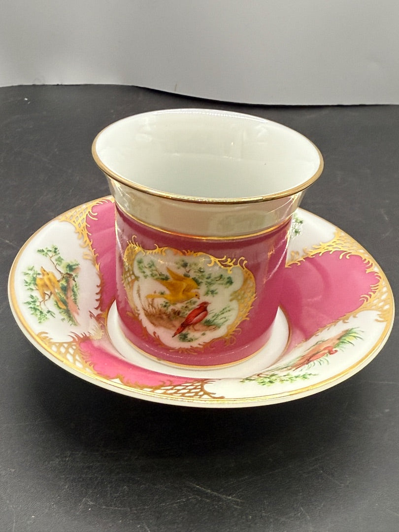 Vtg Bird Demitasse Avon Teacup saucer
