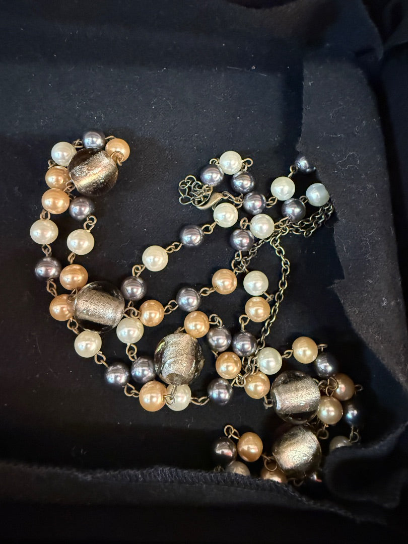Grey Pearl Necklace