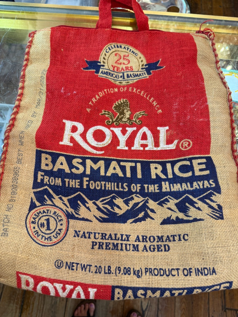 Burlap Thrift bag