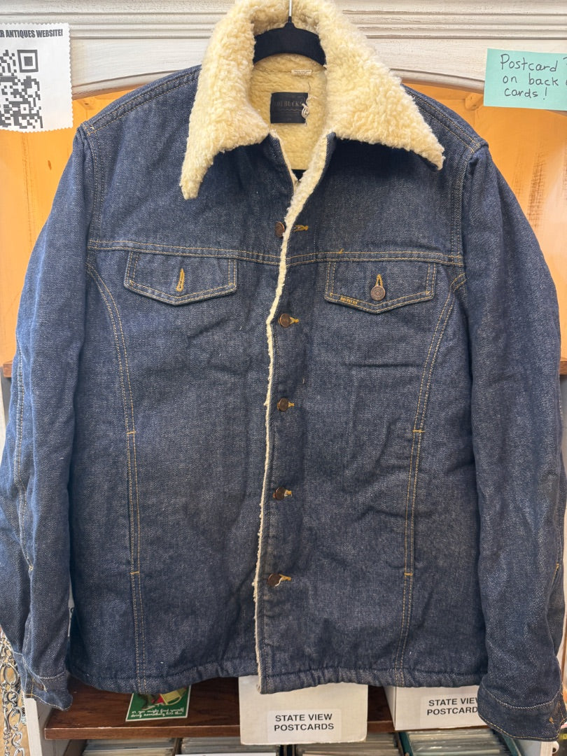 Vintage 70s Sears Sherpa Denim Jacket