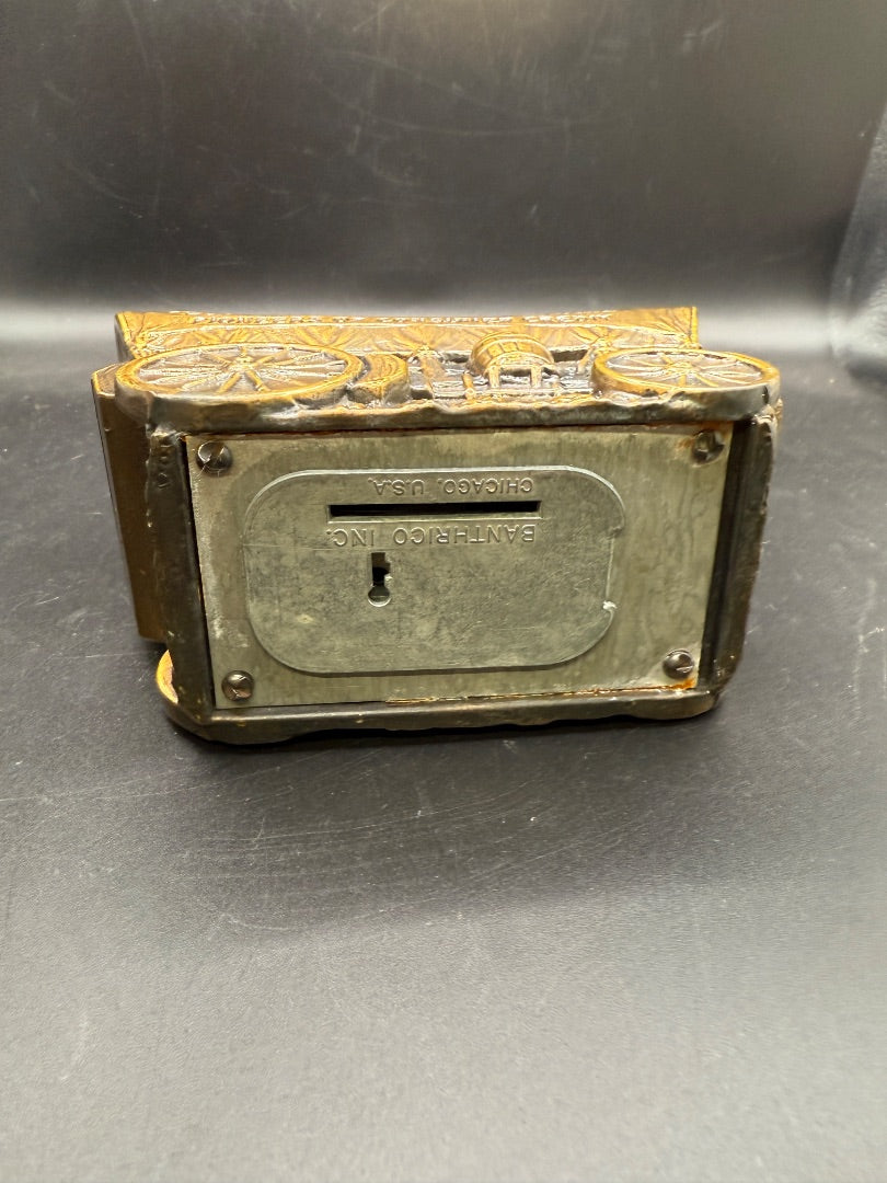 1974 Brass Car Bank