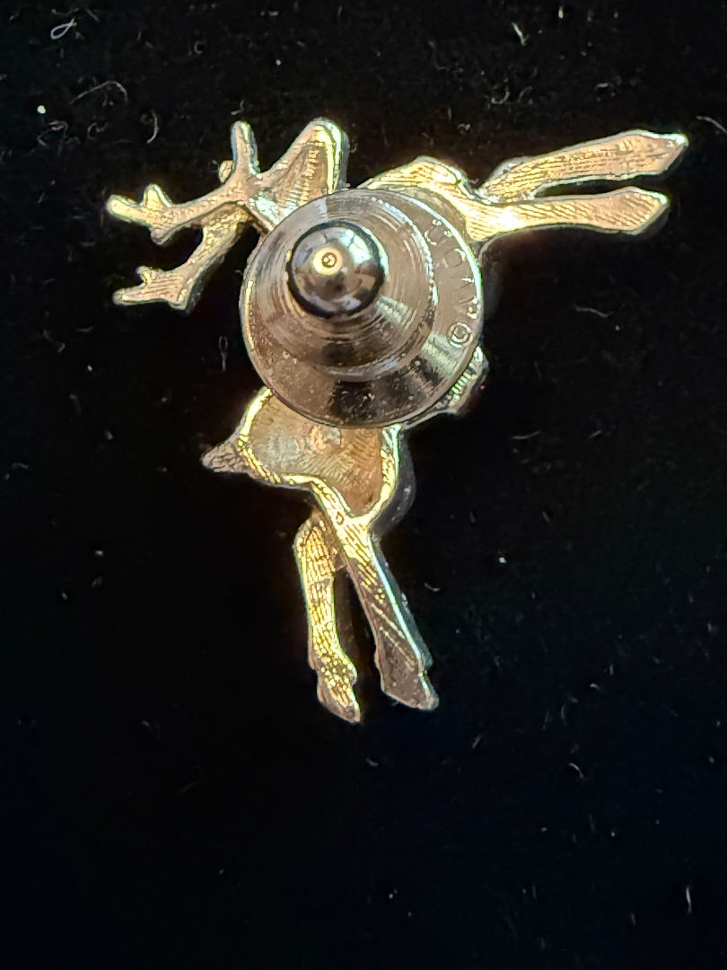 Vintage Silver Reindeer Pin Brooch