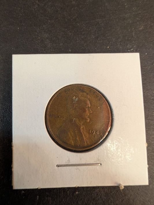 1945 S Lincoln Wheat Cent