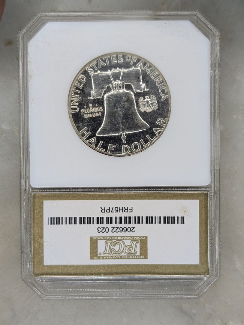 1957 Cameo Franklin Half Dollar
