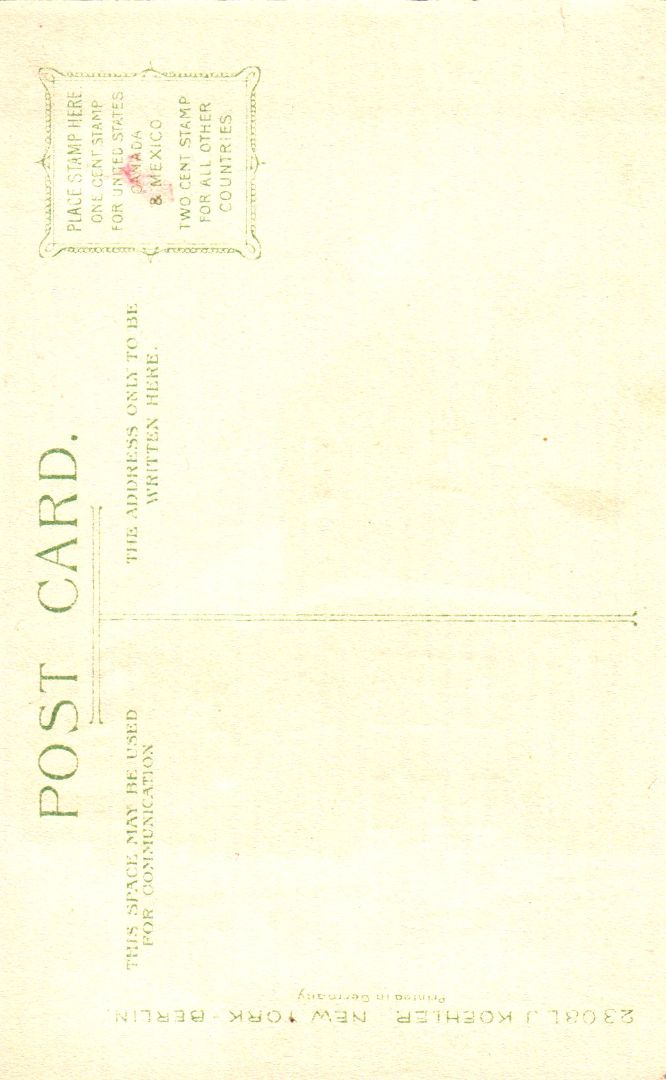 Kings Chapel, Boston, Massachusetts HTL Hold to the Light postcard