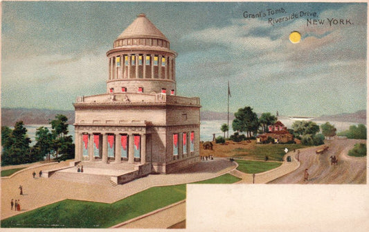 Grant's Tomb, Riverside Drive, New York HTL Hold to the Light postcard