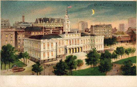 City Hall, New York HTL Hold to the Light postcard