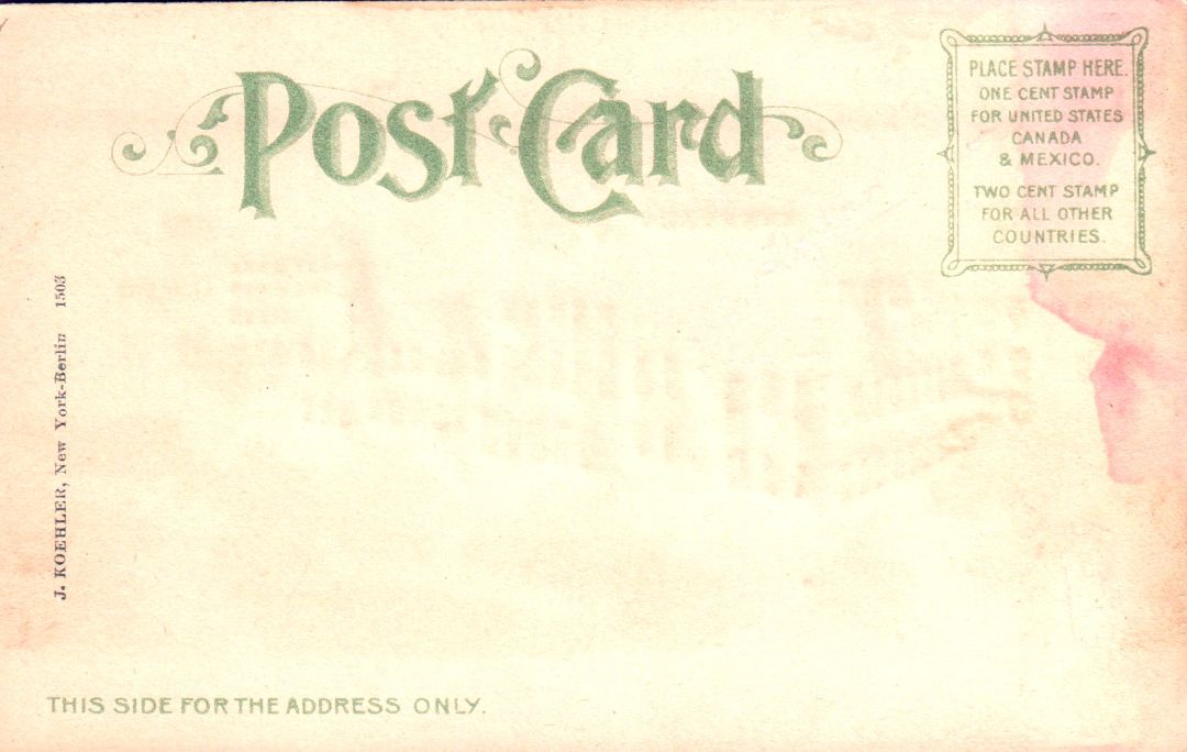 City Hall, New York HTL Hold to the Light postcard