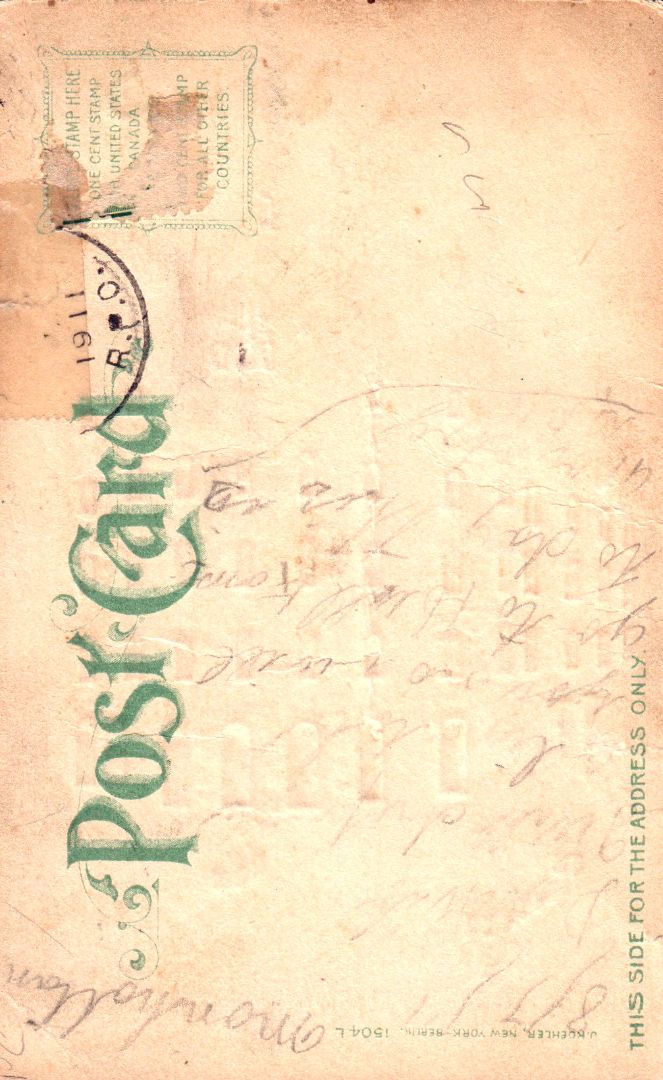 New York Post Office HTL Hold to the Light postcard