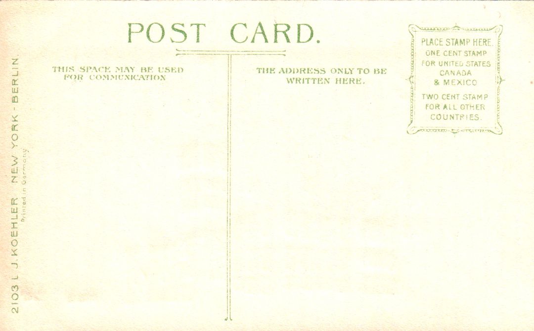 City And County Hall, Buffalo, New York HTL Hold to the Light postcard
