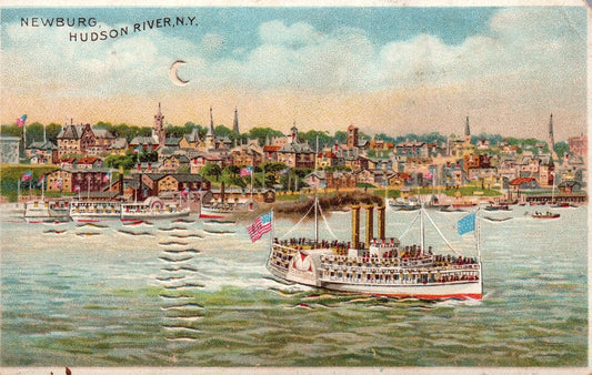 Newburg, Hudson River, New York HTL Hold to the Light postcard