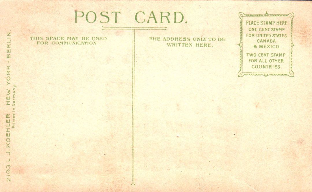 City And County Hall, Buffalo, New York HTL Hold to the Light postcard