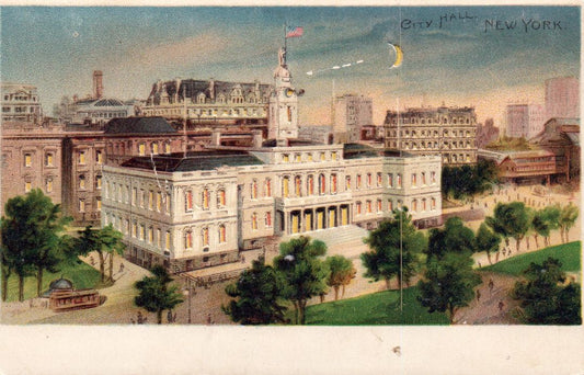 City Hall, New York HTL Hold to the Light postcard