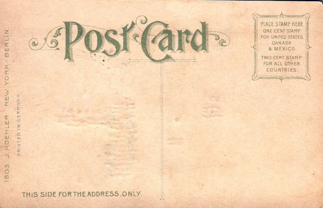 New York Map HTL Hold to the Light postcard