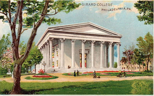 Girard College, Philadelphia, Pennsylvania HTL Hold to the Light postcard