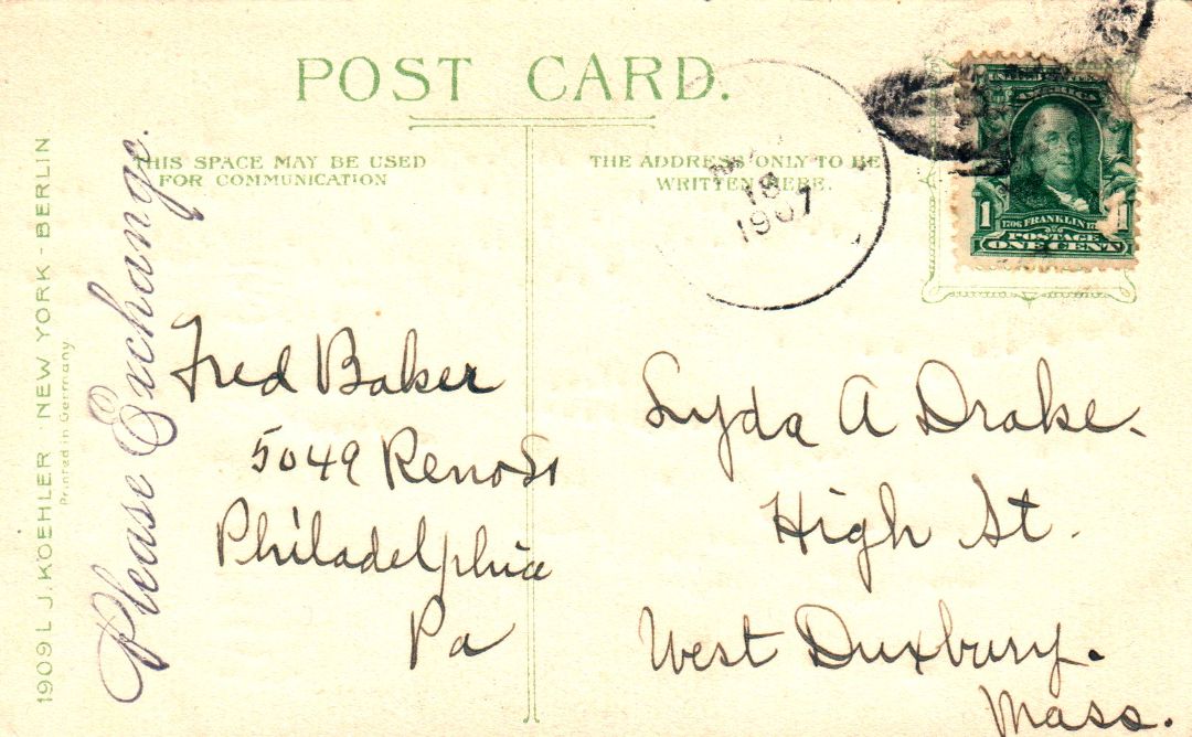 Birdseye View From Lemon Hill Fairmount Park, Philadelphia, Pennsylvania HTL Hold to the Light postcard