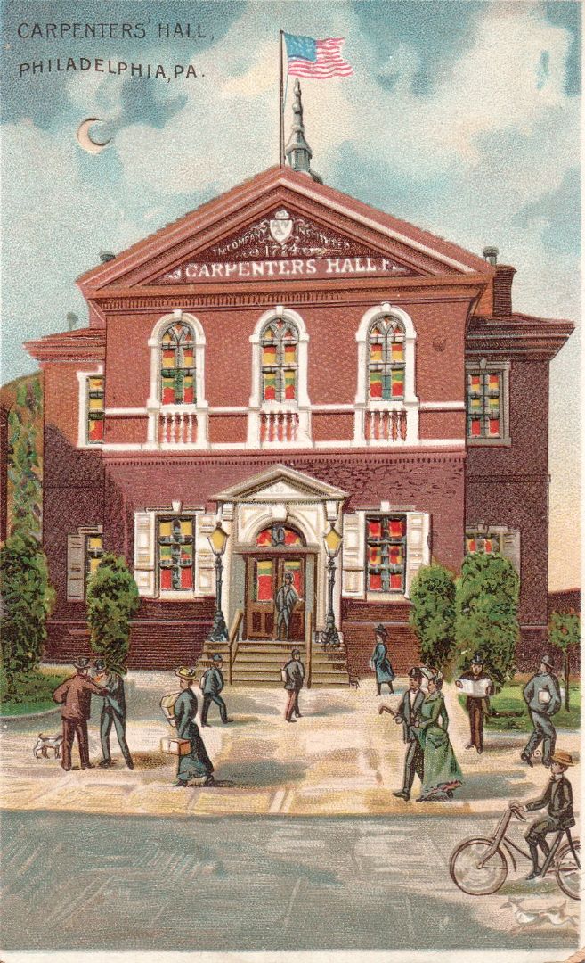 Carpenters' Hall, Philadelphia, Pennsylvania HTL Hold to the Light postcard