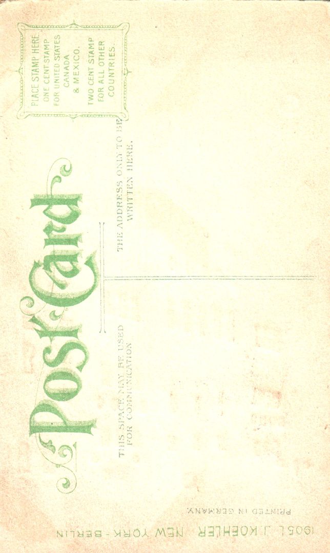 Lulu Temple, Philadelphia, Pennsylvania HTL Hold to the Light postcard