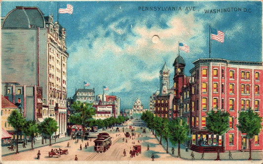 Pennsylvania Ave.  Washington D.C. HTL Hold to the Light postcard