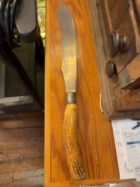 Vintage stag handle knife