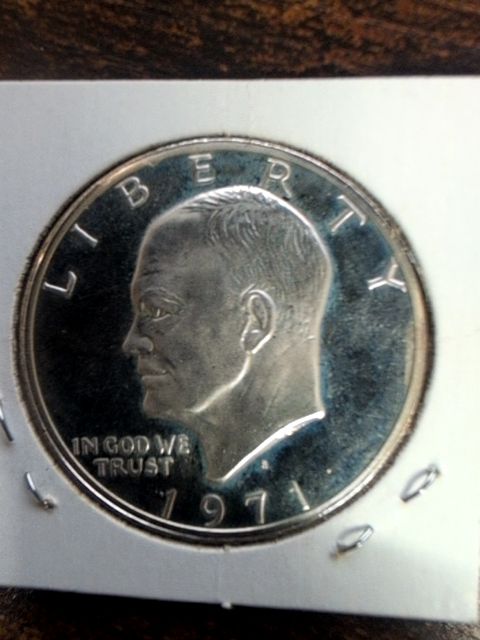 1971 Proof $1 Silver Dollar, Ike, Eisenhower