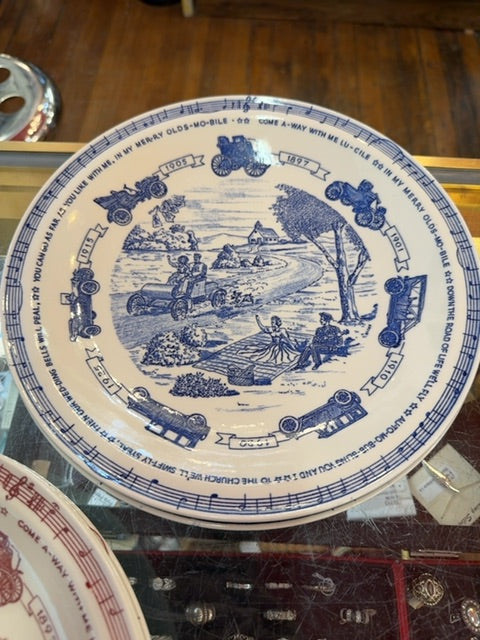 Blue  My merry Oldsmobile plate