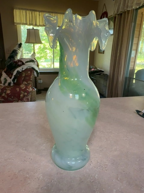 Vtg hand blown art glass