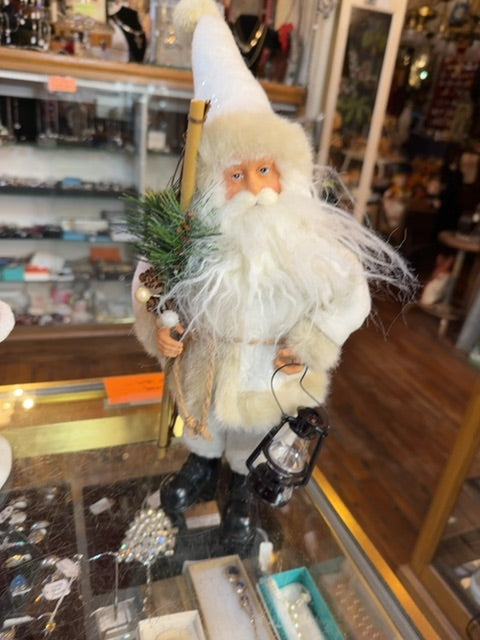 White Lantern Santa Claus