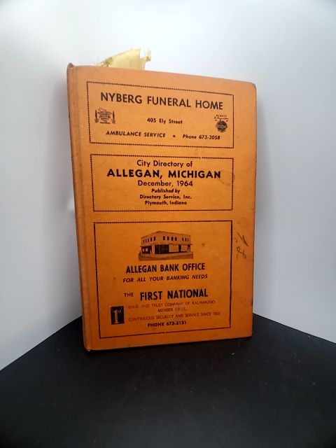City Directory Allegan, Michigan Dec. 1964