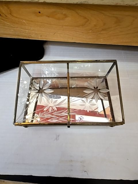Brass/Glass Trinket Box