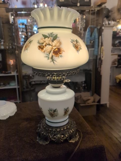Floral gone with the wind Glass lamp