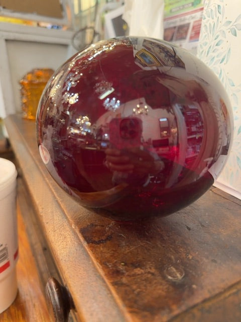 Ruby red lightening ball
