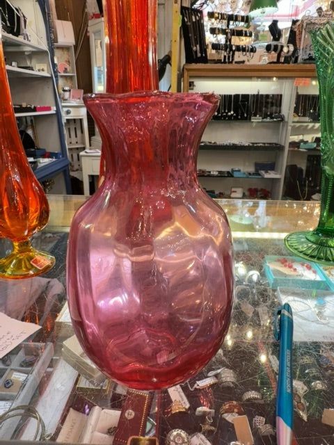 Cranberry vase