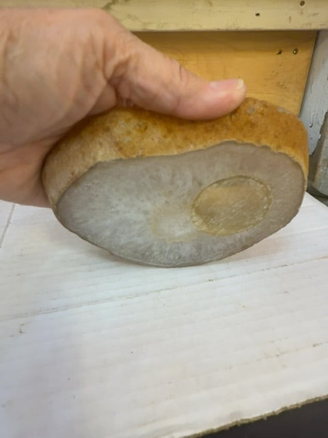 Brazilian Agate w/ world and card holder