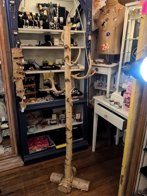 Antler coat rack