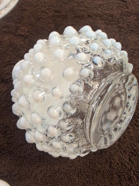 Fenton obnail opalescent with stopper