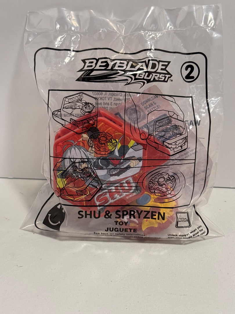 McDonalds Happy Meal toy Beyblade Shu & Spryzen 2020