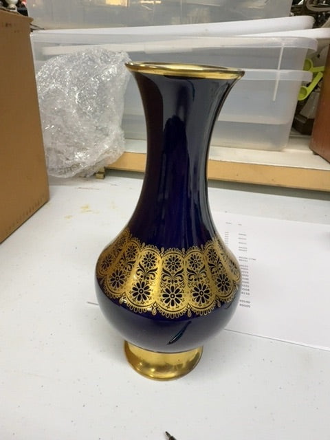Linder Kip’s Bavaria cobalt blue vase