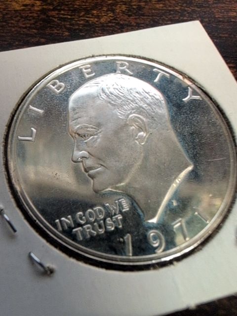 1971 Proof $1 Silver Dollar, Ike, Eisenhower