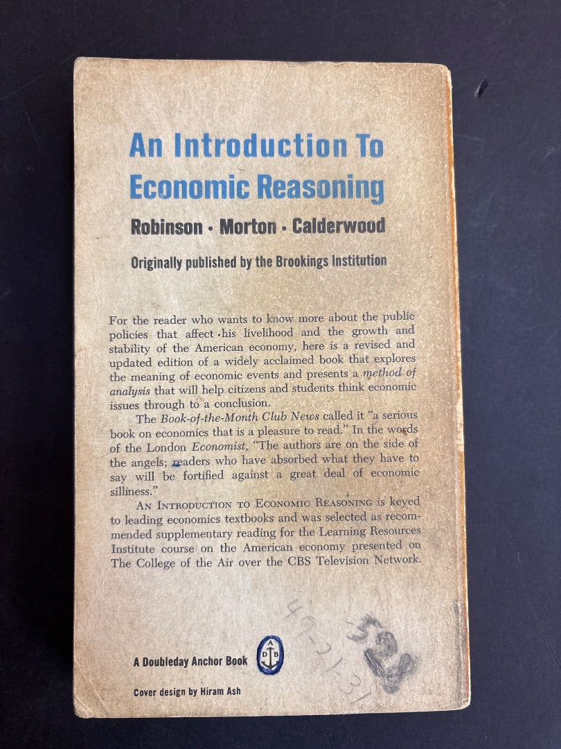 Intro to Economic Reasoning
