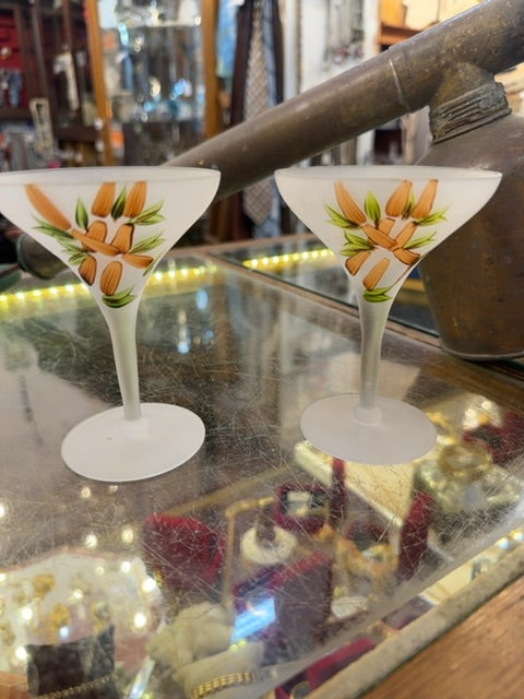 Set of martini glasses