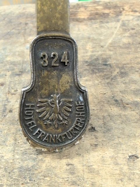 Hotel Frankfort room key number 324