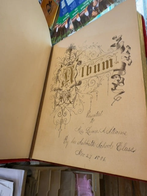 Antique 1800s Victorian photo album
