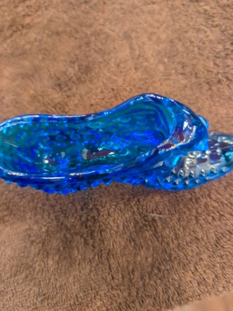 Fenton Cobalt boot with cat head
