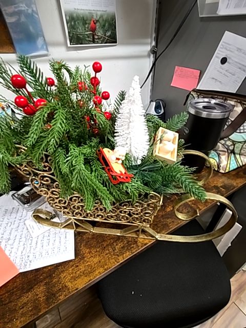 Brass Sleigh arrangement